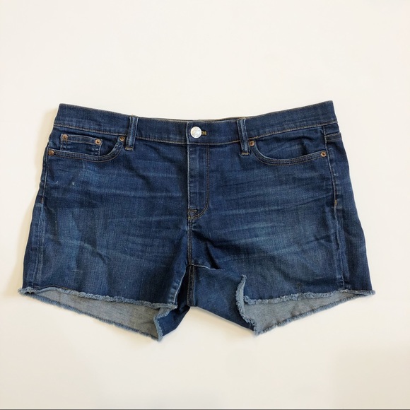 J. Crew Pants - J. Crew denim cut off shorts dark indigo size 32
